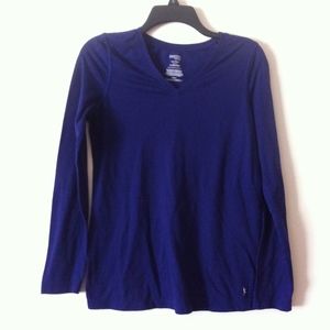 Danskin Now Violet Purple Long Sleeve Tee Shirt